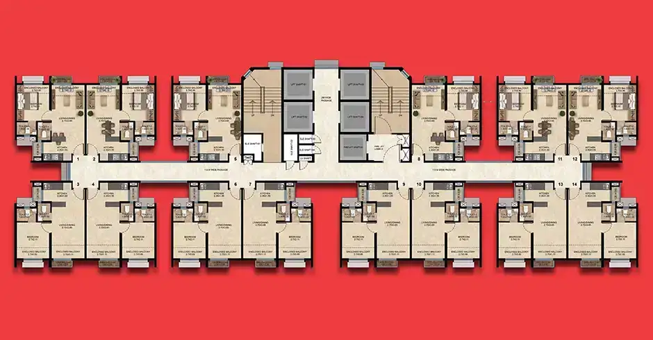 Dosti Greater Thane Phase 1 Floor Plan