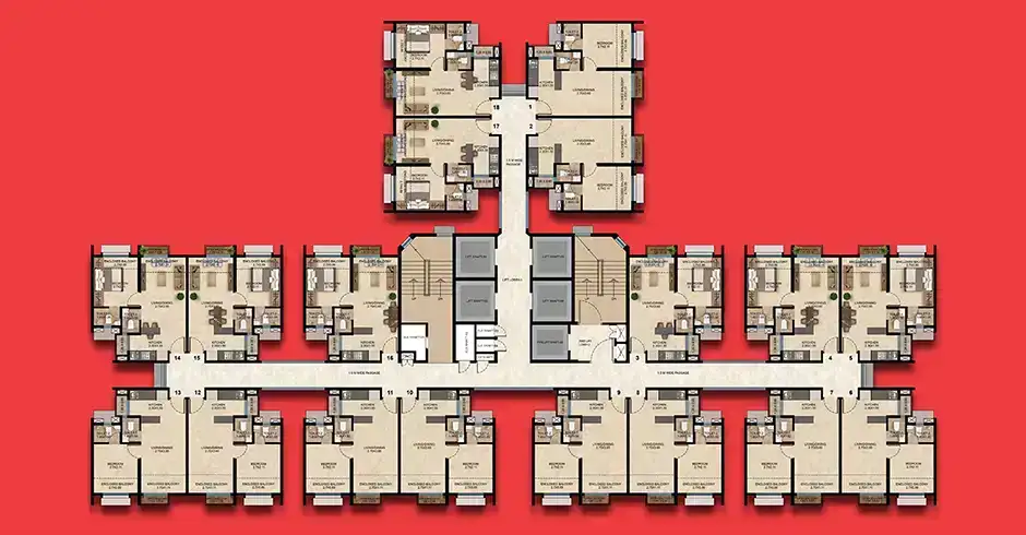 Dosti Greater Thane Floor Plan