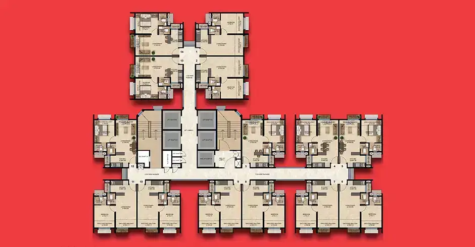 Dosti Greater Thane Floor Plan